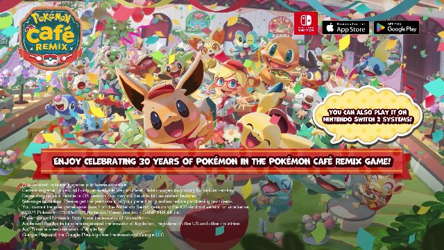Pok&eacute;mon Caf&eacute; ReMix - 30th Anniversary Collaboration