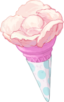 Flower Ice Cream (Cone)