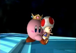 Kirby as Peach