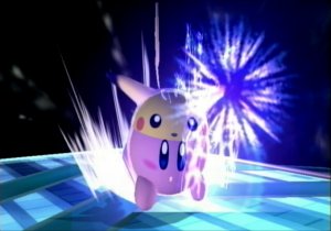 Kirby as Pikachu