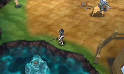 how to use a fishing rod in pokemon planet