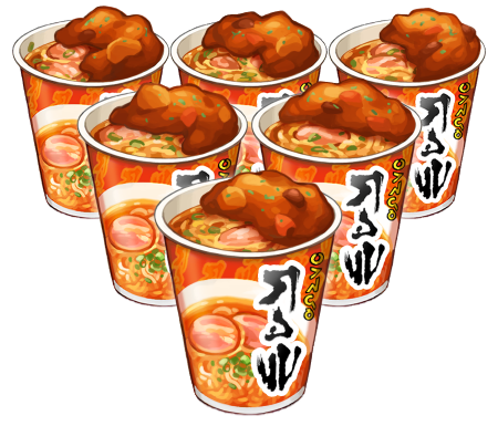 Large Instant-Noodle Curry