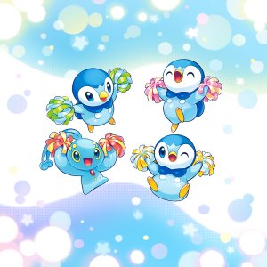 Manaphy and Piplup Binders