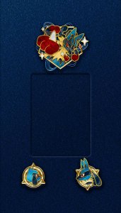 Mega Lucario & Lucario & Riolu Display Boards