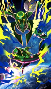 Mega Rayquaza Display Boards