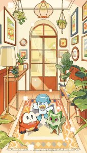 Sprigatito Fuecoco and Quaxly Display Boards