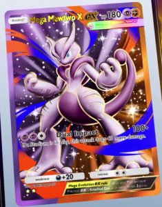 Mega Mewtwo X ex 2 Star Card Preview