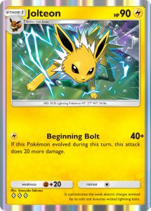 Jolteon Card Preview