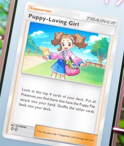Puppy-Loving Girl Card Preview - Pokémon TCG Pocket Puppy-Loving Girl Card Preview