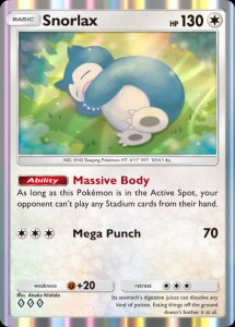 Snorlax Card Preview - Pokémon TCG Pocket Snorlax Card Preview