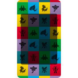 Mega Evolution Pokemon Display Board