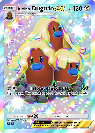 Mega Rising - #325 Alolan Dugtrio ex
