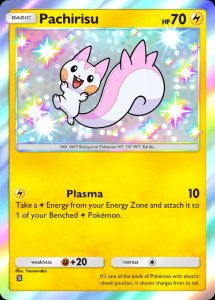 Shiny Pachirisu Card Preview