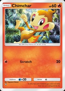 Chimchar Card Preview