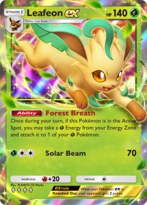 Leafeon ex Card Preview