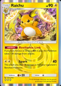 Raichu Card Preview