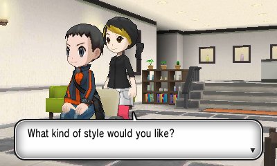 Pokemon x and y how to unlock new hairstyles