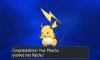 Pikachu evolved into Raichu